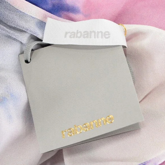 Paco Rabanne NWT Sleeveless Tank Top Size 40 (US 8) in Pink / Blue Tie Dye - Picture 7 of 10